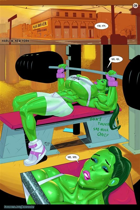 Mein Fischer – She-Hulk Pumping Iron