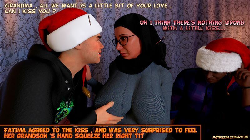 Real-Deal 3D - Hijab Amateurs gift for grandma text