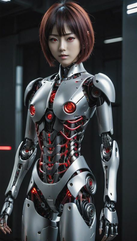 Cyborg woman - AI Generated