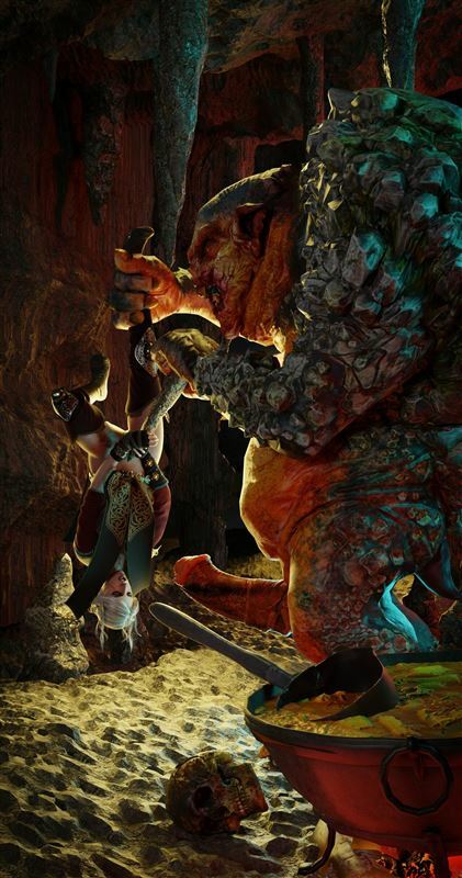 BlendGuardian - Ciri in the Troll's Cave - Update